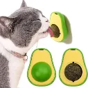 Avocado-Shaped Cat Toy with Catnip | Interactive Rotatebale Cat Chewing & Teething Toy Edible Licking for Fun, Playtime & Stress Relief | Durable & Safe for Cats of All Ages