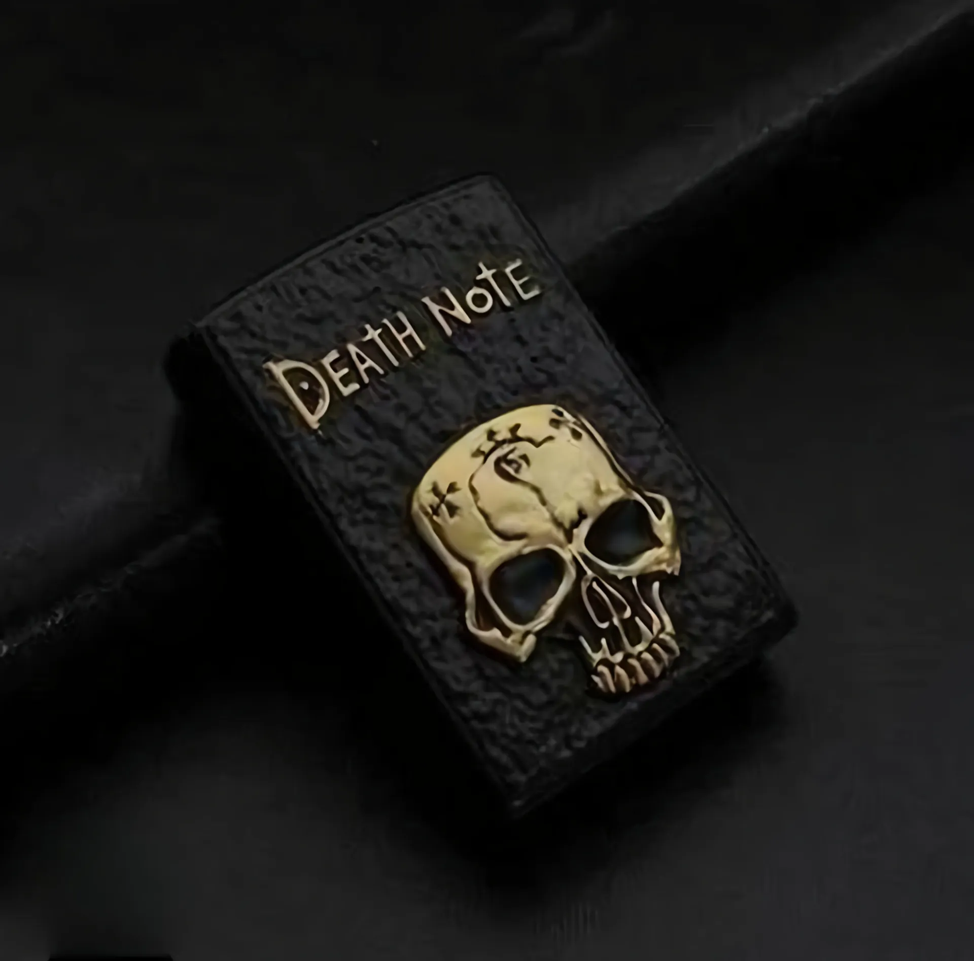 Death Note GOLDEN SKULL (Black Colour) || Metal Unisex Modern Pocket Lighter | Aura 999++